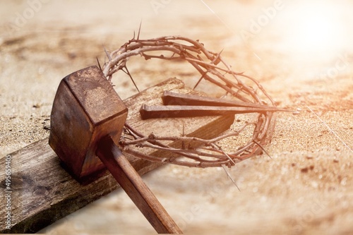 Fotografie, Obraz Passion Of Jesus, Wooden Crown Of Thorns