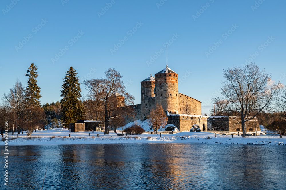 View of The Olavinlinna Castle, Savonlinna, Finland