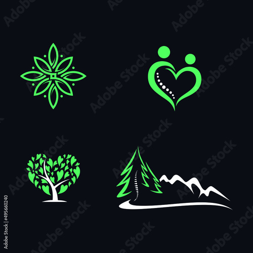 collection of logos for chiropractic companies