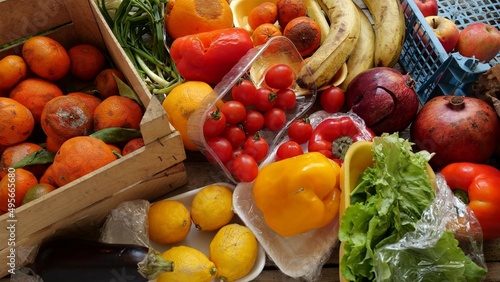 Food Waste. Fruits and vegetables are wasted by suppliers, retailers, and consumers. Throwing out food that cant be sold. Discarded unsold damaged fruits and vegetables in packages