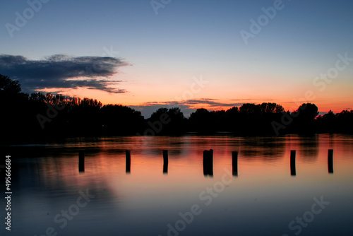 sunset over lake © Arman