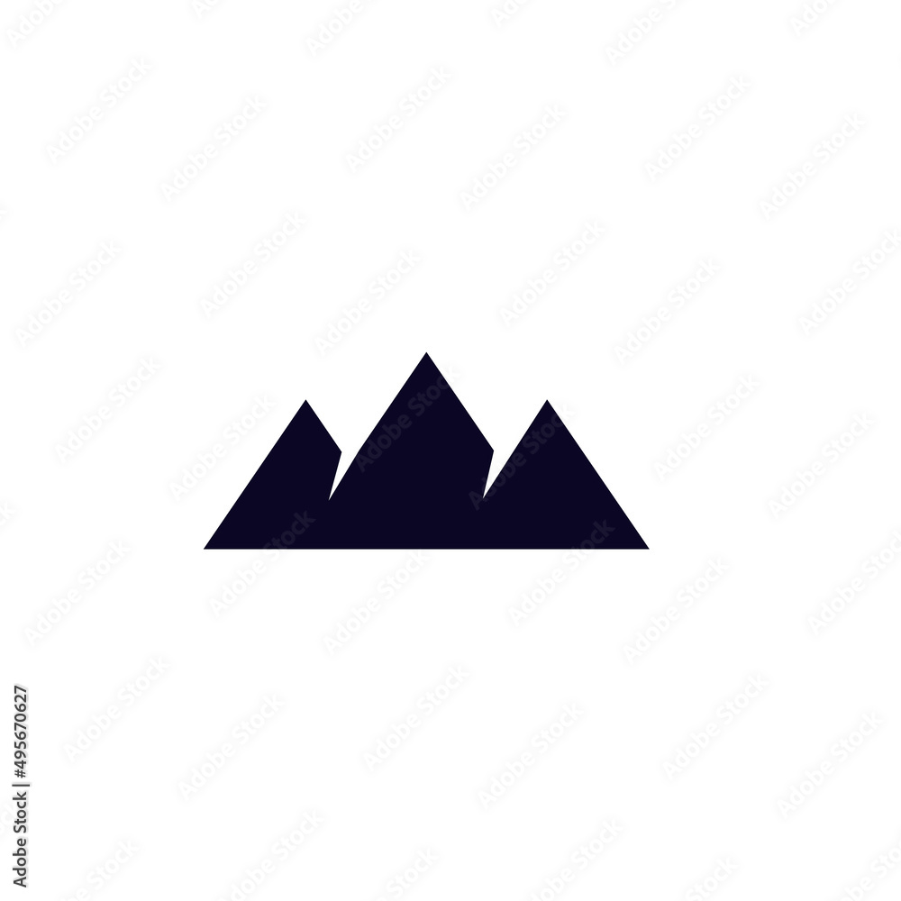 Mountain icon logo design template Mountain icon logo design template