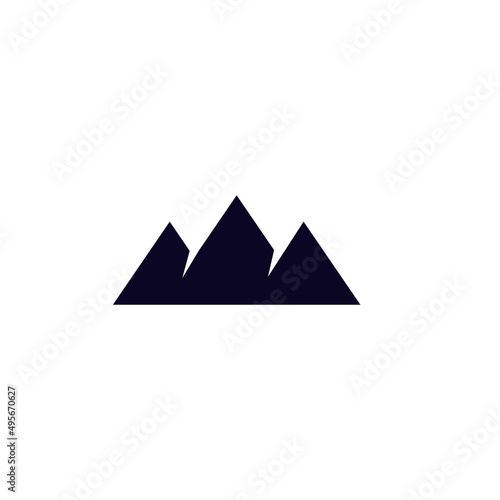 Mountain icon logo design template
