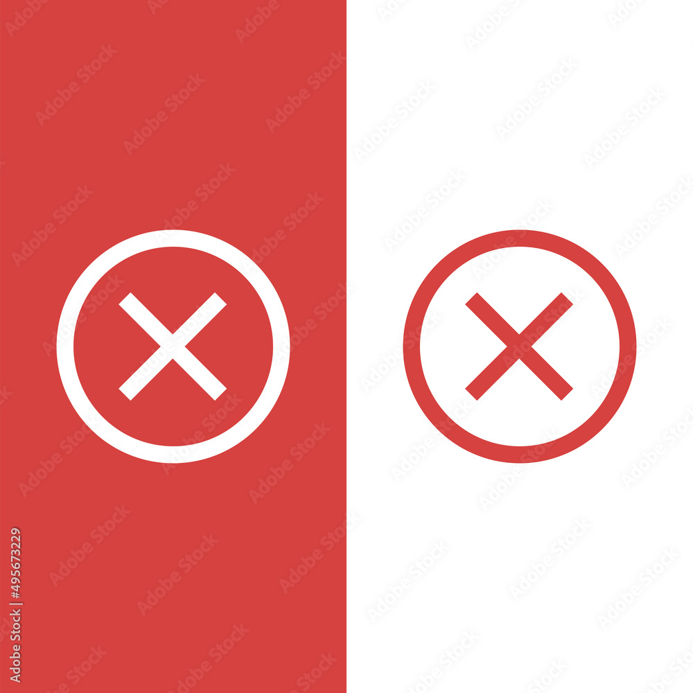 Obraz premium Reject and remove flat illustration. 