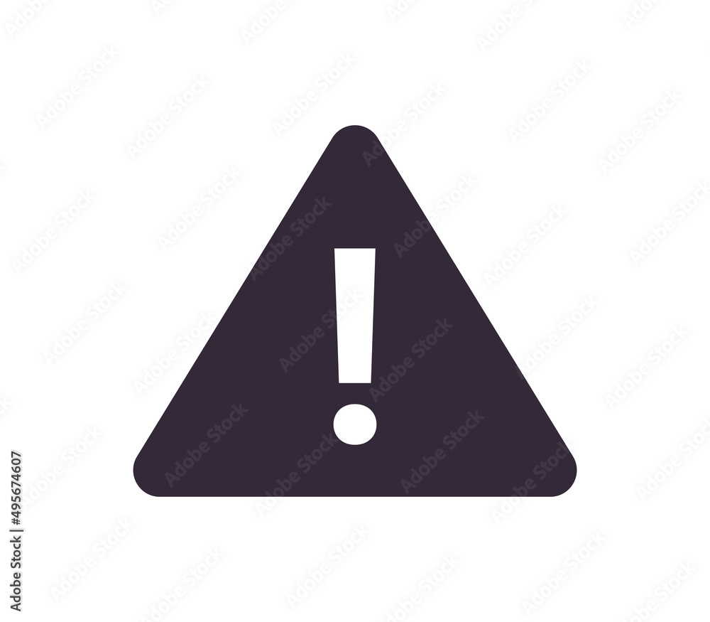 Warning and problem flat illustration.
Warning and problem flat illustration.