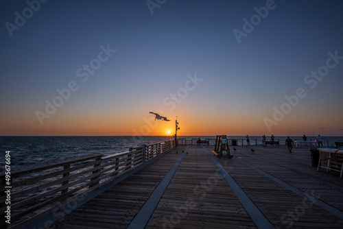 sunrise at the pier in pompano beach