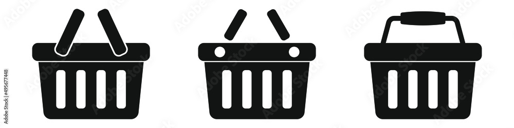 Shopping basket icon - vector illustration Shopping basket icon - vector illustration