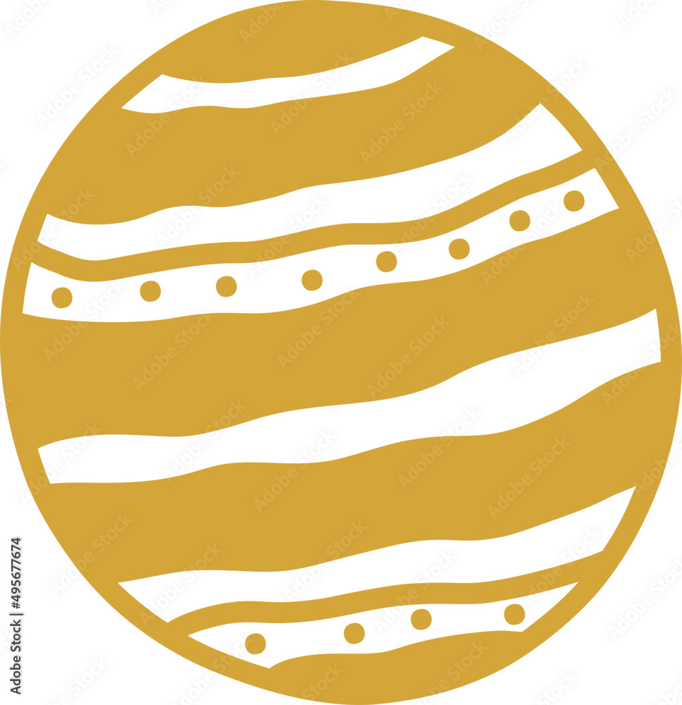 jupiter illustration, planet vector object jupiter illustration, planet vector object
