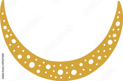 Moon illustration decorative element, vector object