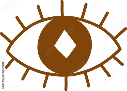 eye vector object, decorative illustration
