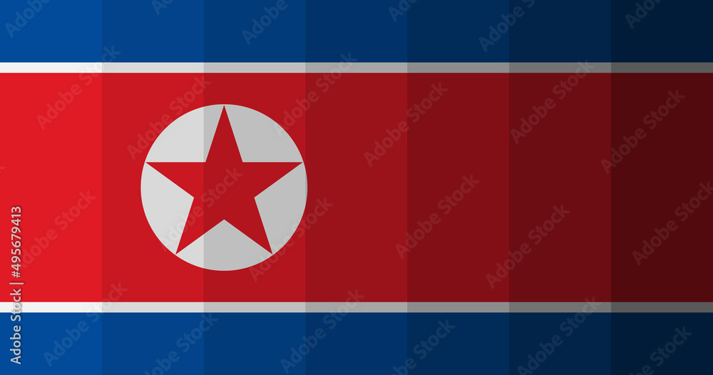 Fototapeta premium North Korea flag image background