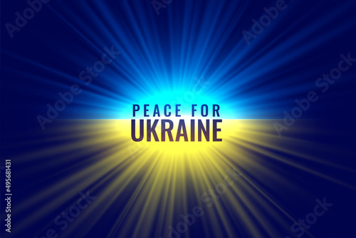 peace for ukraine concept poster