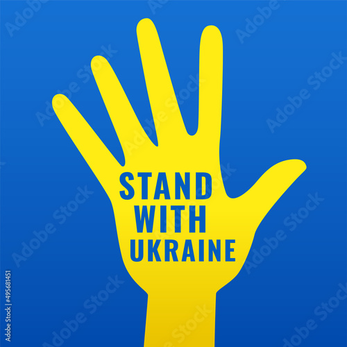 stand with ukraine concept to support the nation