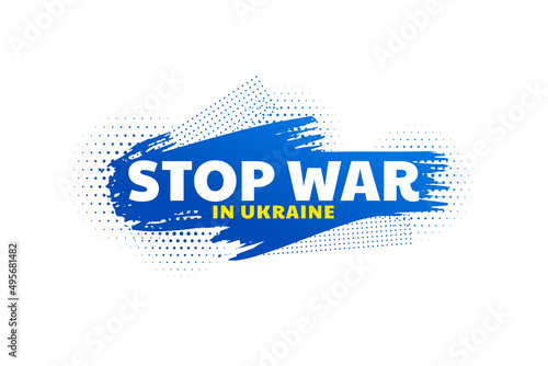 stop war in ukraine concept poster