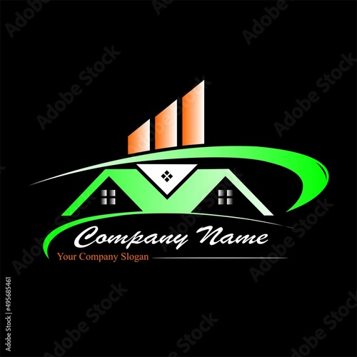 vector logo is suitable for companies engaged in the property sector