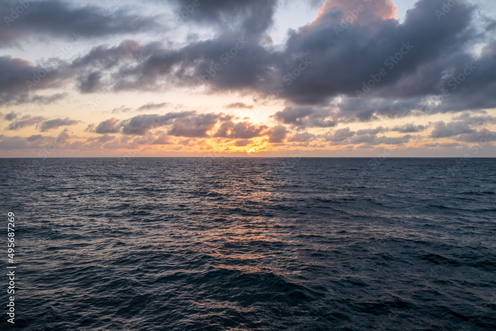 sunrise over the sea