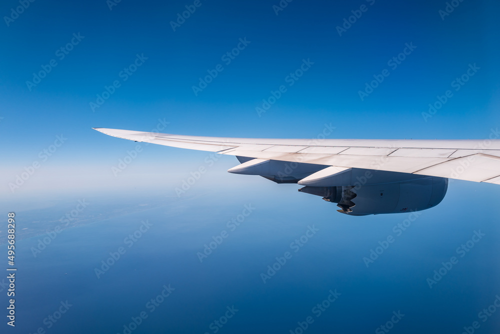 Fototapeta premium view from airplane window