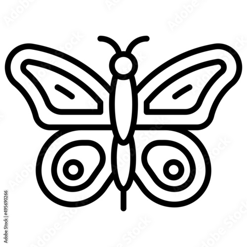 Butterfly icon, Holy week related vector illustration