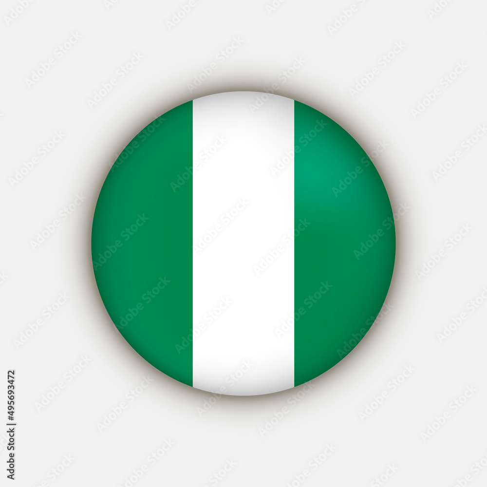 Country Nigeria. Nigeria flag. Vector illustration. Country Nigeria. Nigeria flag. Vector illustration.