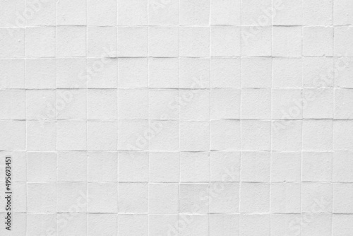 Wallpaper Mural Ceramic tiles texture. White ceramic tiles background, closeup, 3d, copy space Torontodigital.ca
