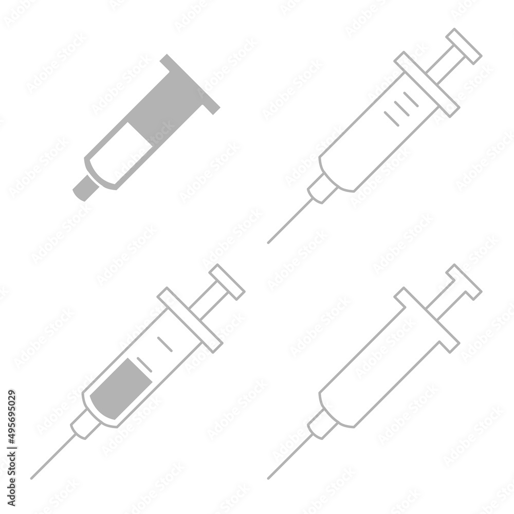 syringe icon on a white background, vector illustration syringe icon on a white background, vector illustration