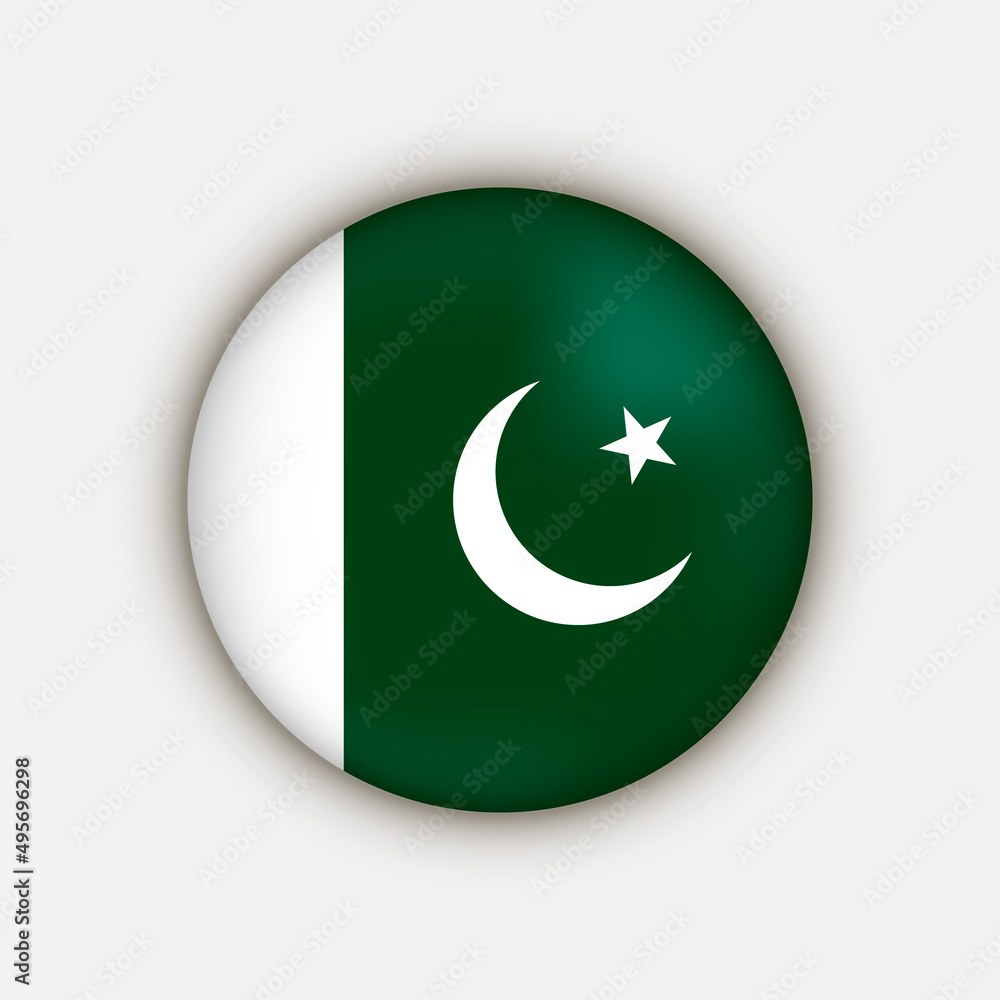 Country Pakistan. Pakistan flag. Vector illustration. Country Pakistan. Pakistan flag. Vector illustration.