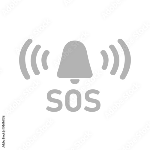 help signal icon, sos, call, signal, vector illustration