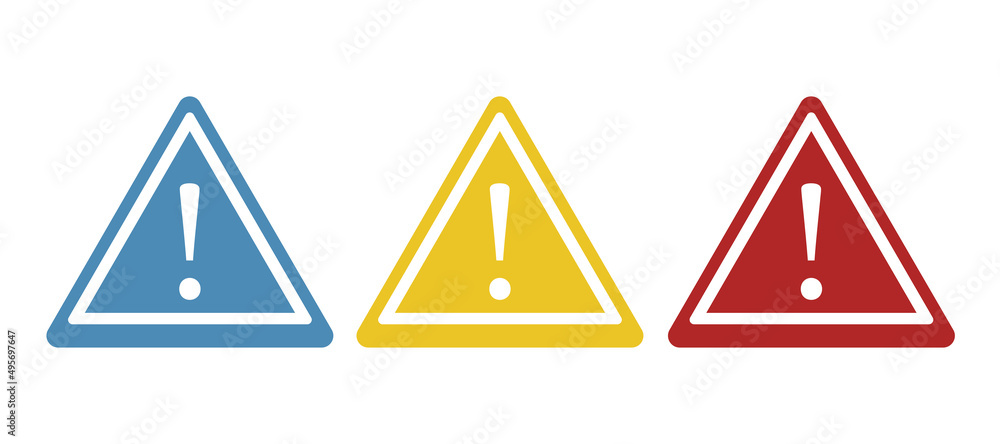 Danger sign icon on white background, vector illustration Danger sign icon on white background, vector illustration