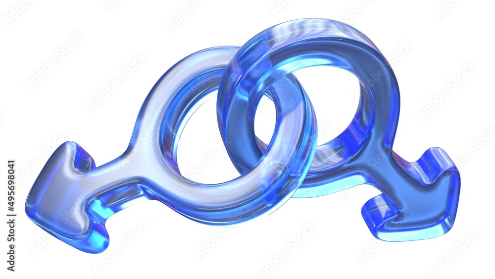 3d illustration of homosexual gey couple simbols 3d illustration of homosexual gey couple simbols