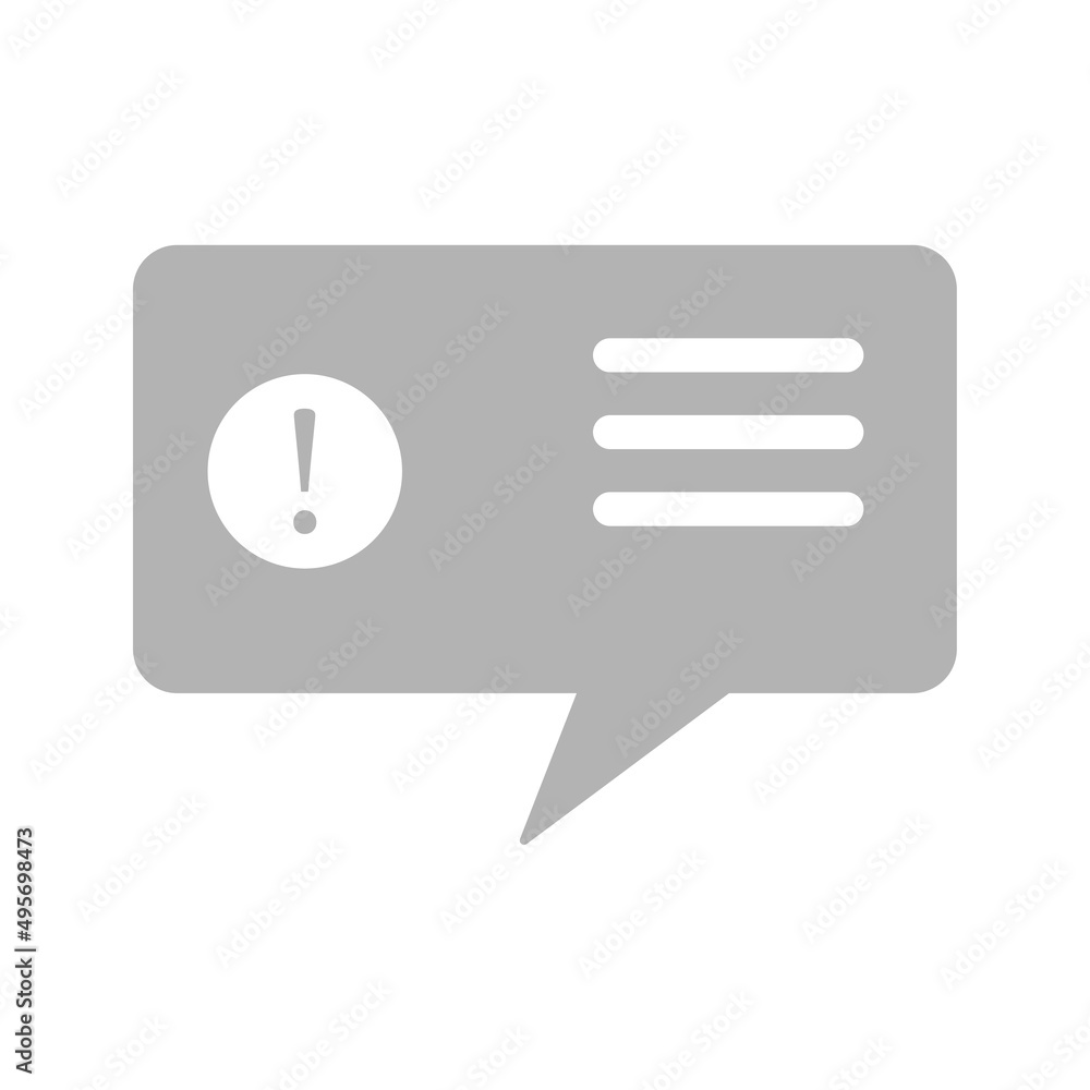 message icon, alert concept, vector illustration message icon, alert concept, vector illustration