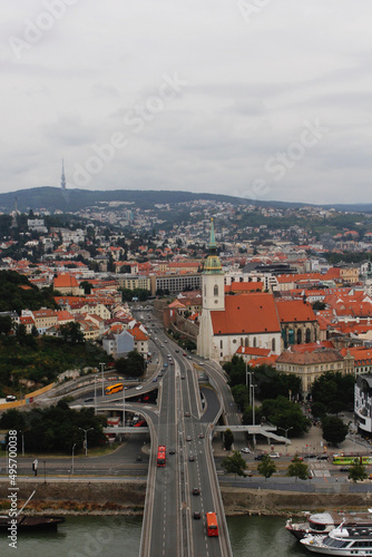 Stunning Panoramic Views From The Bratislava UFO Bridge