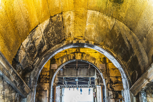 Tunnel Floor Ancient Roman Arena Amphitheatre Nimes Gard France