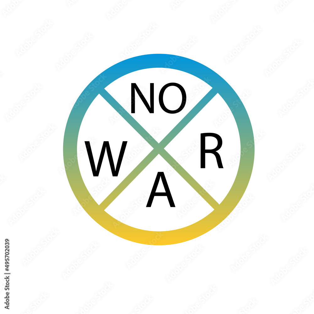 no war icon, peace concept, vector illustration no war icon, peace concept, vector illustration