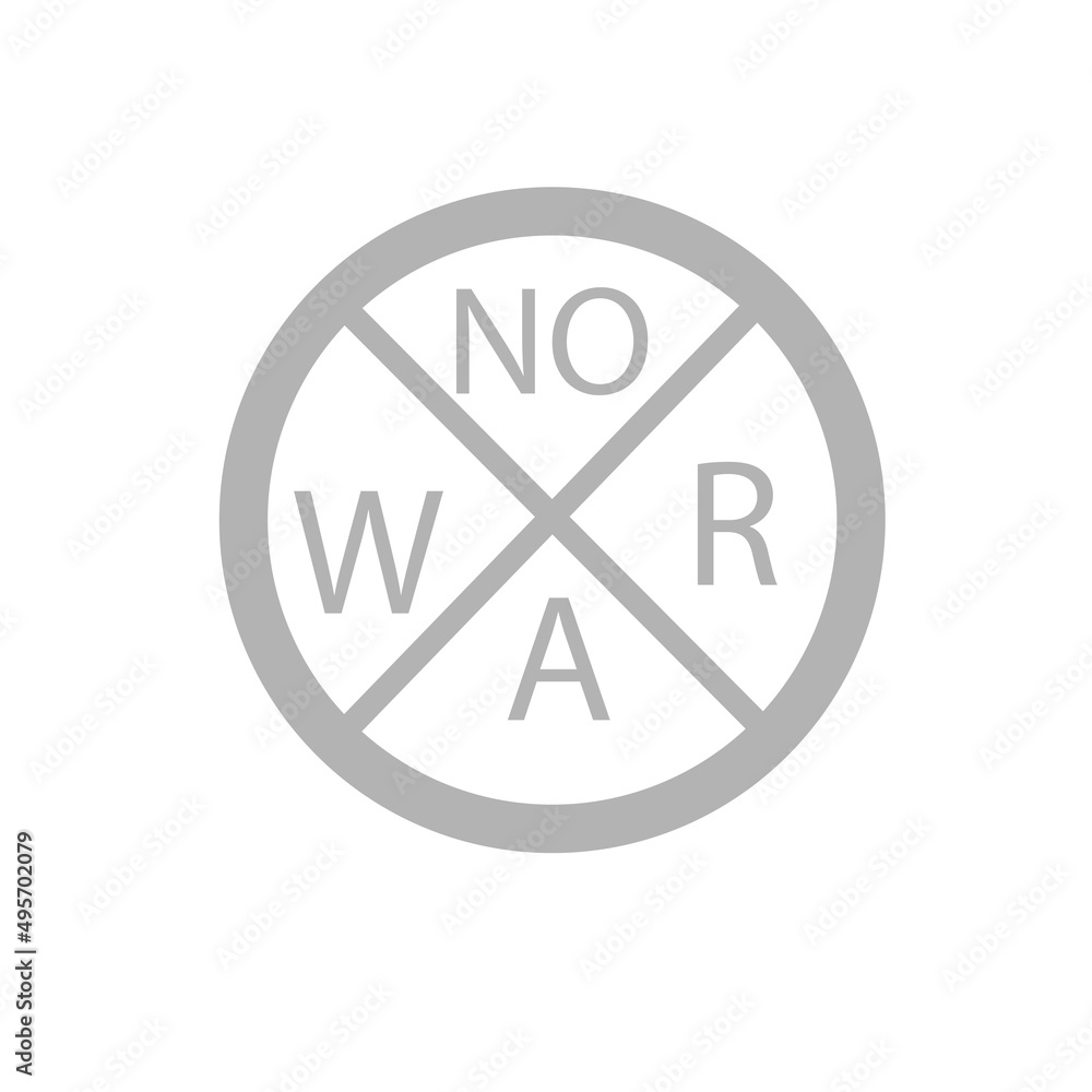 no war icon, peace concept, vector illustration no war icon, peace concept, vector illustration