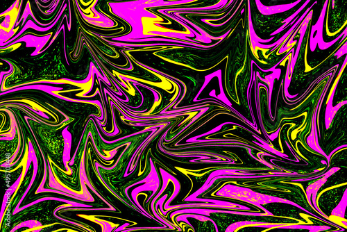 Abstract color background, fantastic texture of chaotic color drawings.