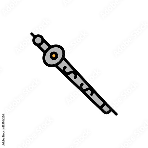 Yad line color icon. Isolated vector element.