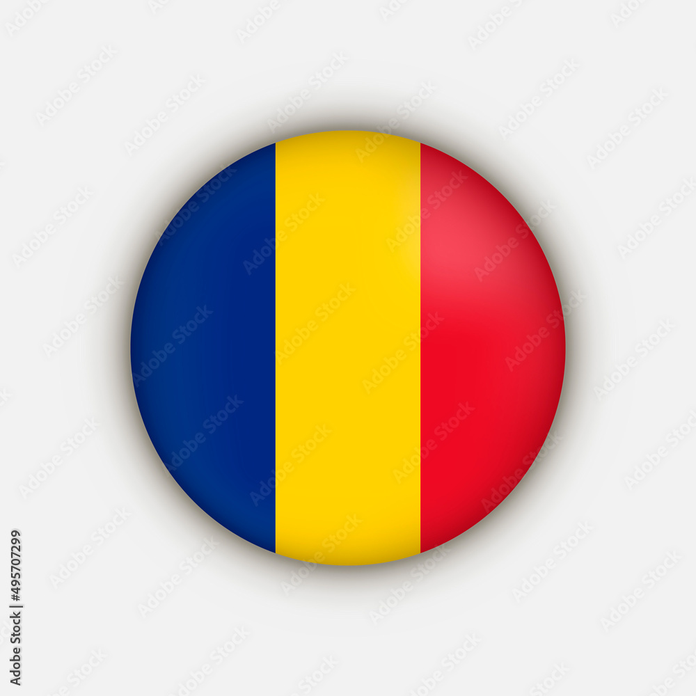 Fototapeta premium Country Romania. Romania flag. Vector illustration.
