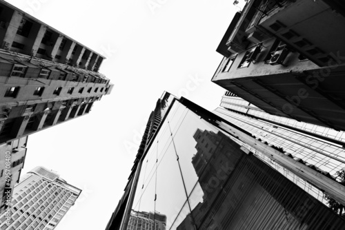 Canvas Print Low angle view of office buildings