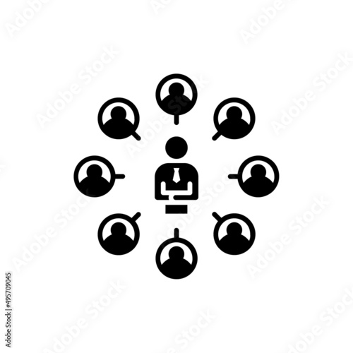 Opinion Leader icon in vector. logotype