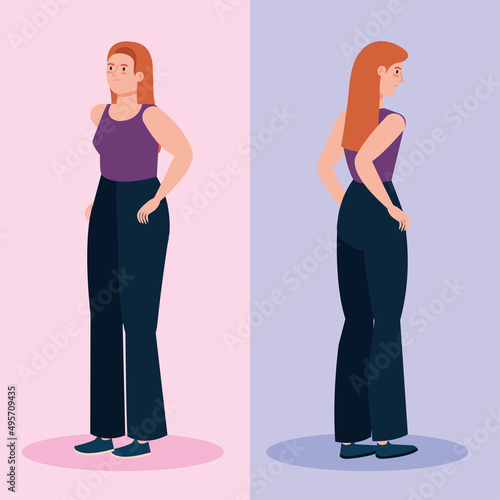 young girl feeling fat