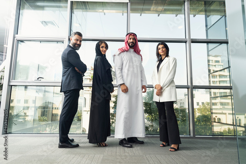 Multiethnic corporate business team in the office - Office workers, entrepreneurs, and company employees at work in a multinational company photo