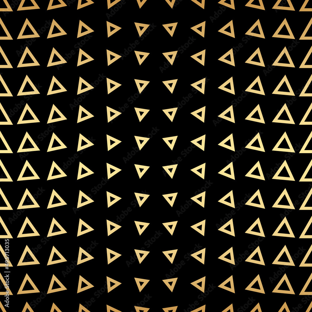 Geometric gold seamless repeat pattern background, gold and black wallpaper. Geometric gold seamless repeat pattern background, gold and black wallpaper.