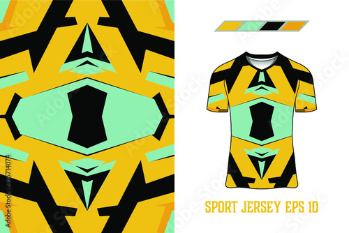 T-shirt sports design for racing jersey cycling football gaming premium vector