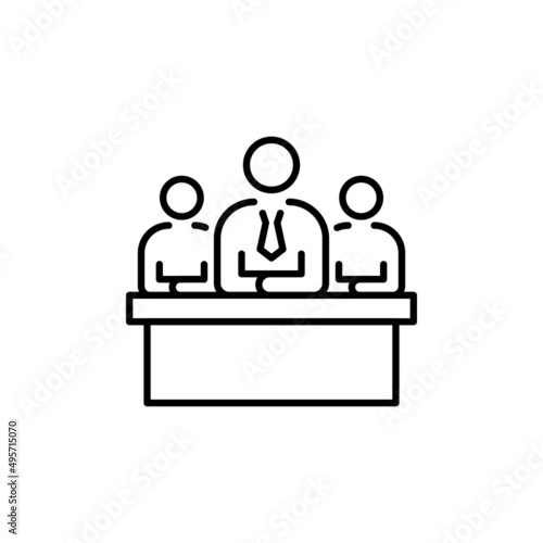 Committee icon in vector. logotype
