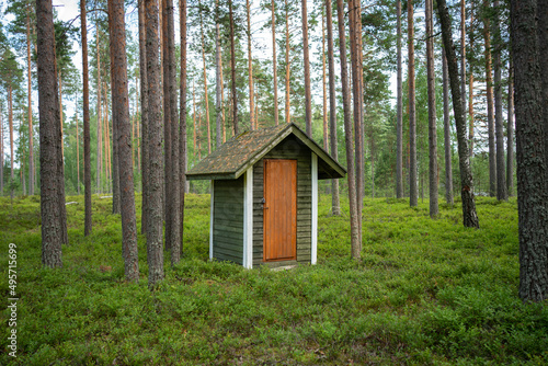 Finnish cabin in a forest