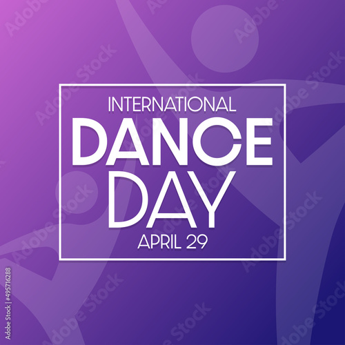 International Dance Day. April 29. Vector illustration. Holiday poster.