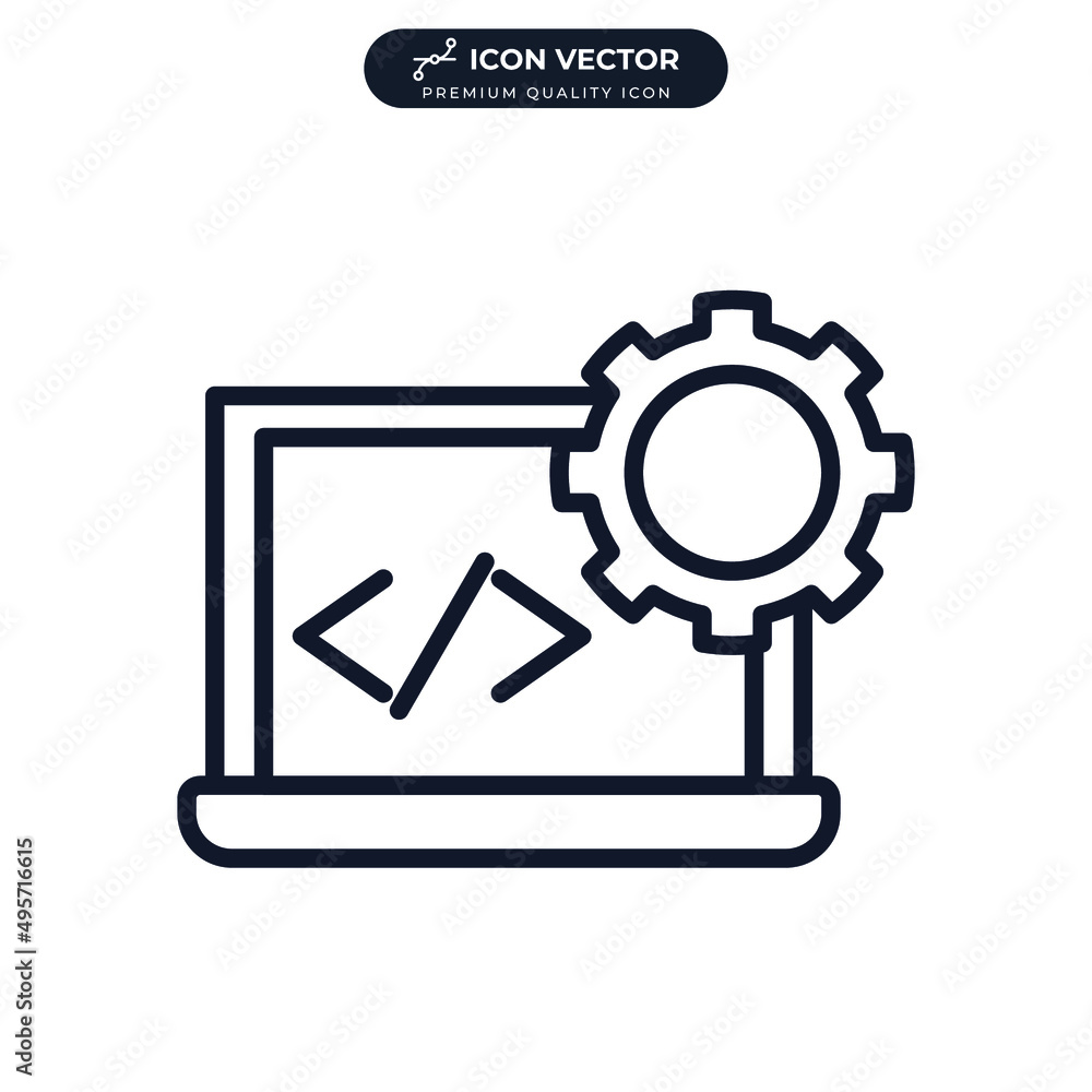 Development icon symbol template for graphic and web design collection logo vector illustration Development icon symbol template for graphic and web design collection logo vector illustration