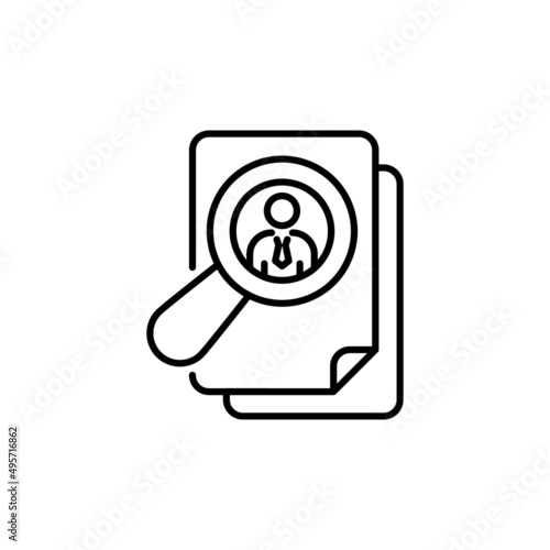 Head Hunting icon in vector. logotype