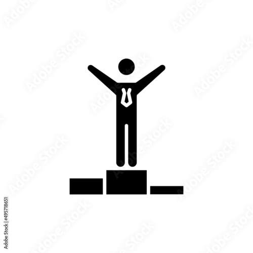 Winners Podium icon in vector. logotype