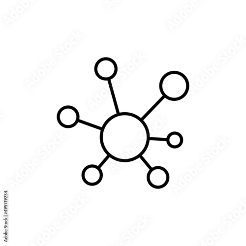 Mind Map icon in vector. logotype